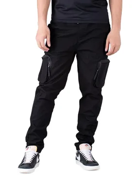 Script Logo Ripstop Trackpant Black M Herren - Sean John - FashionsVida
