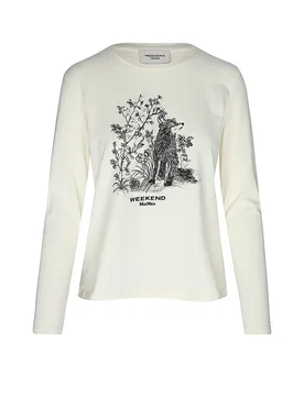 T-shirt à manches longues crème XS - Max Mara - FashionsVida
