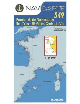 Ré Island-la Rochelle Marine Chart Blue / White One Size unisex - Plastimo - FashionsVida