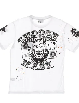 Maglietta Uomo Choose Your Mask Tee White - IHS - FashionsVida