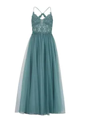 Tüll-Abendkleid mit Spitzenstickere female