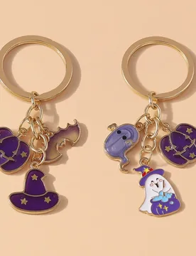 Cute Enamel Halloween Keychain Pumpkin Ghost Key Ring Pendants for Key Holder Women Girls Handbag Accessories DIY Jewelry Gifts - Aliexpress - FashionsVida