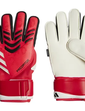 Gants De Gardien De But Predator Match Fingersave Pure Ruby / Lucid Red / Black 11.5 unisex - Adidas - FashionsVida