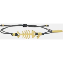 Link & Love - Pulsera Raspa de hilo azul