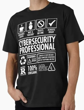 Cybersecurity Not A Hacker Funny Linux Operating System Graphic T‑Shirt Casual Short Sleeve Tees Geek IT Developer Fan Gift Tops - Aliexpress - FashionsVida