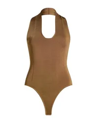 KHAITE Bodysuit Damen Kamel M Damen