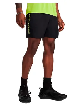 Short Tech Woven Wordmark Black / Green Citrine XS - Under armour - FashionsVida