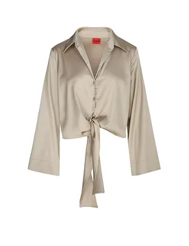 Hugo Blusa ERRIKA marrón claro 38 - Hugo Boss - FashionsVida