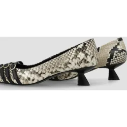 Zapatos de salón de mujer en piel efecto animal print