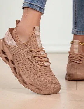 Talla extra grande] Zapatillas de running de moda para mujer, de unicolor, transpirables y antideslizantes, zapatillas deportivas ligeras y cómodas p - Shein - FashionsVida
