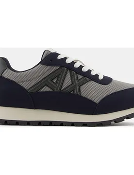 Zapatilla retro-running de hombre con combinación de materiales ly logo lateral - Armani Exchange - FashionsVida