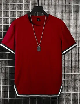 Camiseta de manga corta de cuello redondo de ocio para hombre con detalles de bloques de color para la primavera y el verano S - Shein - FashionsVida