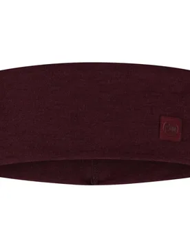 Merino Wide Headband Solid Garnet One Size Men,Women - Buff ® - FashionsVida
