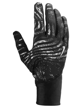 Pacer Midweight Rg Reflective Gloves Black / Black / Silver S Men - Nike Accessories - FashionsVida
