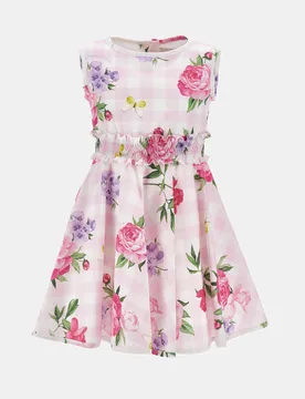 Abito bambina a fantasia fiori - Monnalisa - FashionsVida