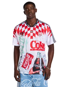 Coca Cola Uomo - Magliette Bianco - Taglia L - Poly Jersey L - Adidas - FashionsVida