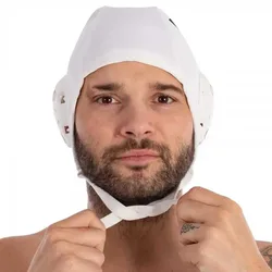 Waterpolo Caps 13 Units White One Size unisex