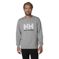 Logo Crew Sweatshirt Grey Melange M Men