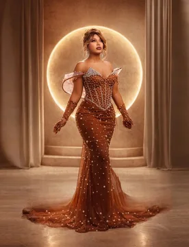 Glamour Glamorous Mermaid Prom Dress Pearls Off the Shoulder Corset Chapel Train Saudi Arabric Vestido De Formatura Customized - Aliexpress - FashionsVida