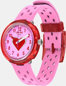 Reloj unisex Bubbly Hours FCNP004 Bio de PET rosa - Flik Flak - FashionsVida