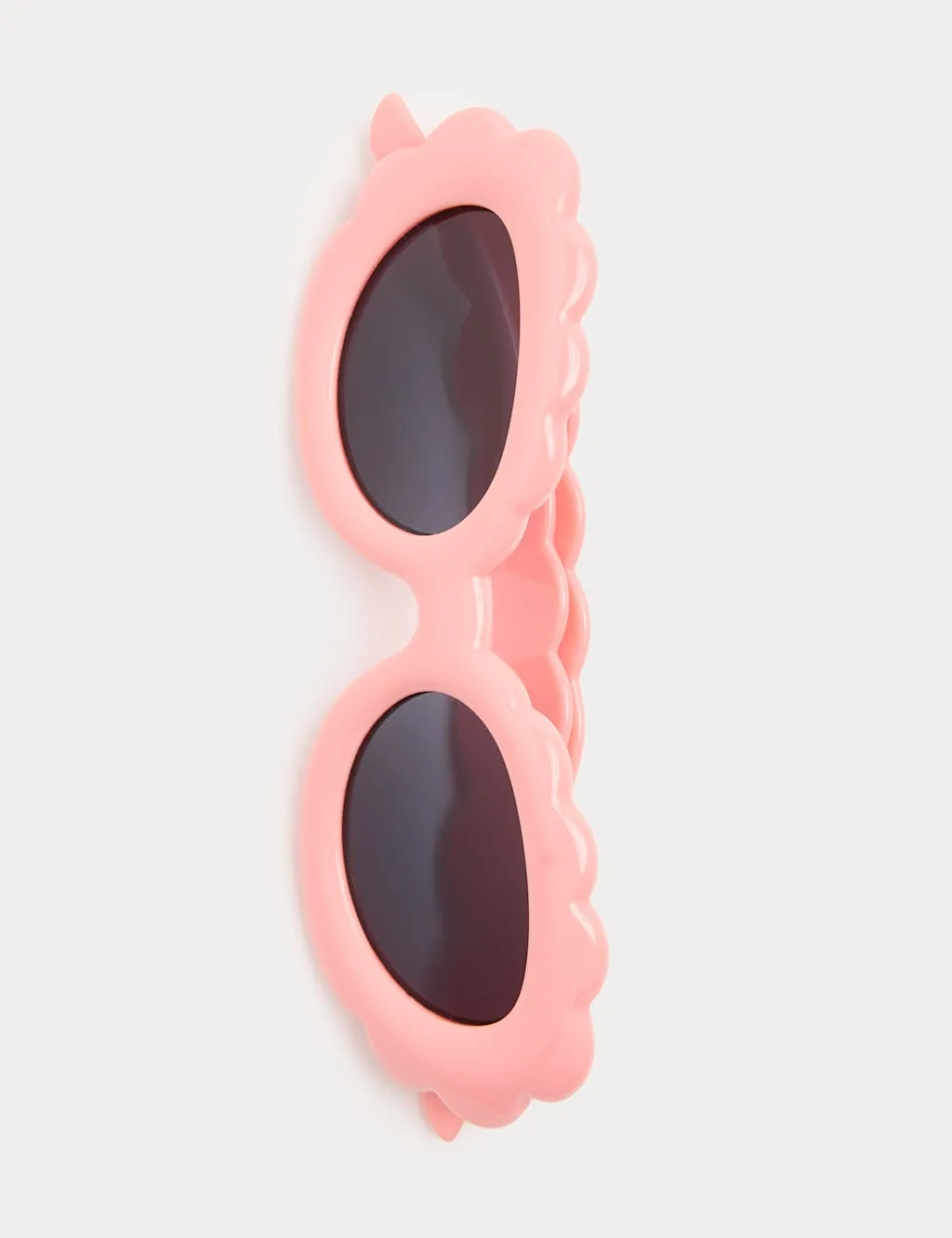 Kids' Wavy Cloud Frame Sunglasses (S-L) Pink Female - M&S - FashionsVida
