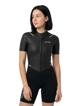 Aesir Thermal Swimrun Short Sleeve Shorty Black XS Women - Orca - FashionsVida
