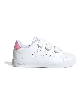 Sneakers bianche con strappo e dettagli rosa Advantage Base 2.0 CF C 33 - Adidas - FashionsVida