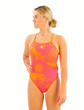 Shark Swimsuit Pink / Orange S Women - TURBO - FashionsVida
