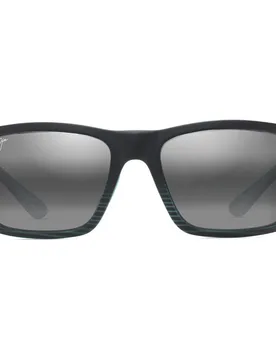 Lunettes De Soleil Polarisées The Flats Black / Teal Stripes Neutral Grey/CAT3 Homme - Maui Jim - FashionsVida