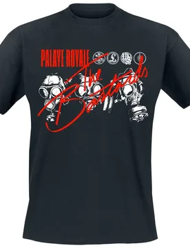 T-Shirt - The Bastards Gas Masks - S bis 5XL - für Männer - Größe 4XL - schwarz - Lizenziertes Merchandise! - Männer - male - Palaye Royale - FashionsVida