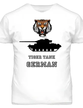 Tiger Tank Army Panzer Wehrmacht T-Shirt NEW Men's 100% Cotton Casual T-shirts Loose Top Size S-3XL - Aliexpress - FashionsVida