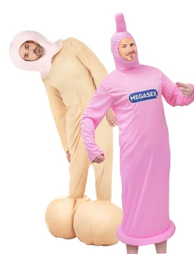 Lustiges Penis und Kondom Kostüm für Erwachsene - BCI - FashionsVida