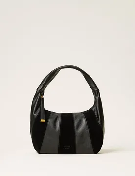 Besace en cuir velours et cuir - TWINSET - FashionsVida