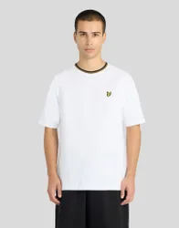 Men's Tipped Track T-Shirt White