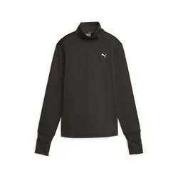 Run Micro Half Zip Fleece Black S Women