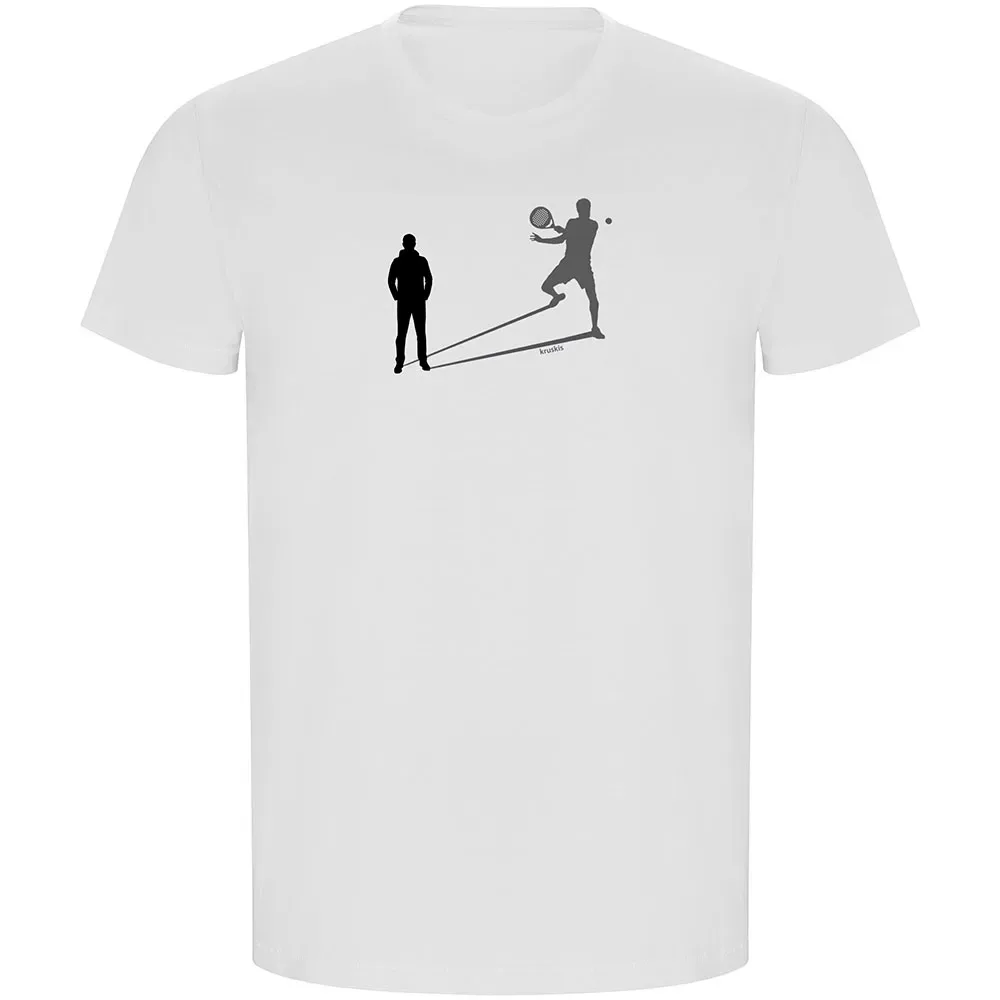 Shadow Padel Eco Short Sleeve T-shirt White S - Kruskis - FashionsVida