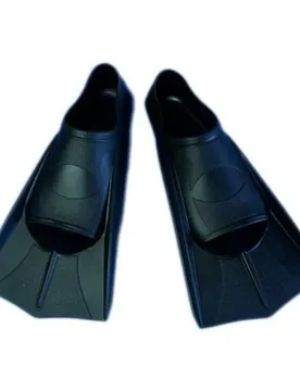 Silicon Short Swimming Fins Black EU 43-44 unisex - leisis - FashionsVida