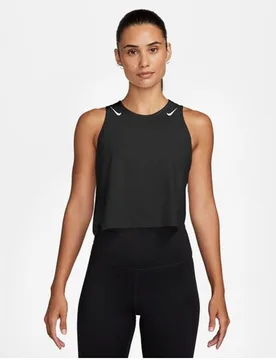 Camiseta de running de mujer AeroSwift Women's Dri-FIT ADV Cropped Running Tank Top - Nike - FashionsVida