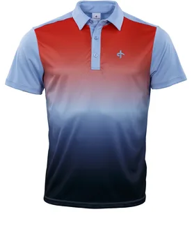 Cross Polo Brendon, blau/rot l - Cross - FashionsVida