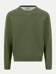 Strickpullover mit Rundhalsausschnitt 748-moss M