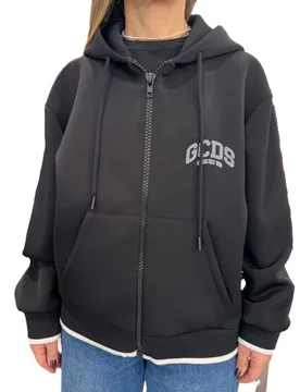FELPA LOGO LOUNGE SCOUBA FULL ZIP HOODIE - Gcds - FashionsVida