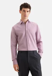 Regular Business Hemd Struktur Rosa/Pink 43