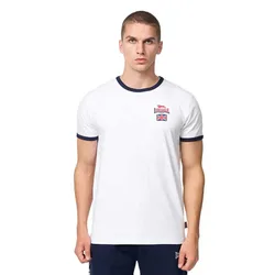 T-shirt à Manches Courtes Cashendun White / Navy / Red 2XL