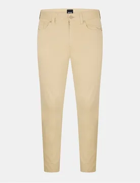Mens Slim Fit Trousers In Light Beige - Size 36w/32l - BOSS - FashionsVida
