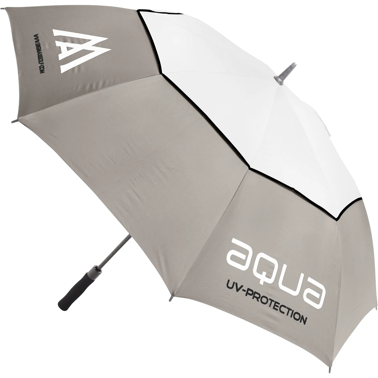 Golfschirm Aqua UV, taupe/weiß/schwarz - Big Max - FashionsVida