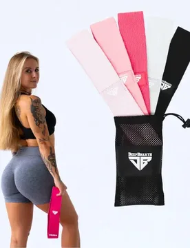 Widerstandsband (x5) - Rose - unisex - Size: 31,5x63x5,5 cm - Deep Breath - FashionsVida