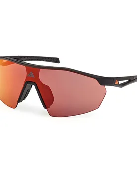 Anemos Light S Sunglasses Matte Black 0002L Roviex Mirror/CAT3 unisex - Adidas Sport - FashionsVida