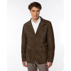 Chaqueta de hombre 100% piel en