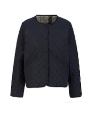 Leichtsteppjacke CASHEL COLLARLESS dunkelblau 46 Damen