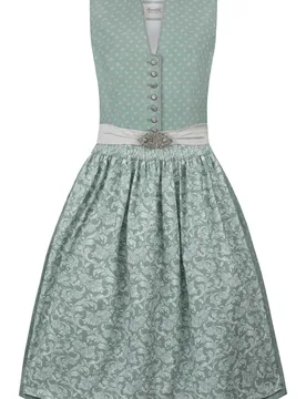 Dirndl Franka (salbei, Gr. 32) von Heimatgwand für Damen, 100% Baumwolle - Stockerpoint - FashionsVida